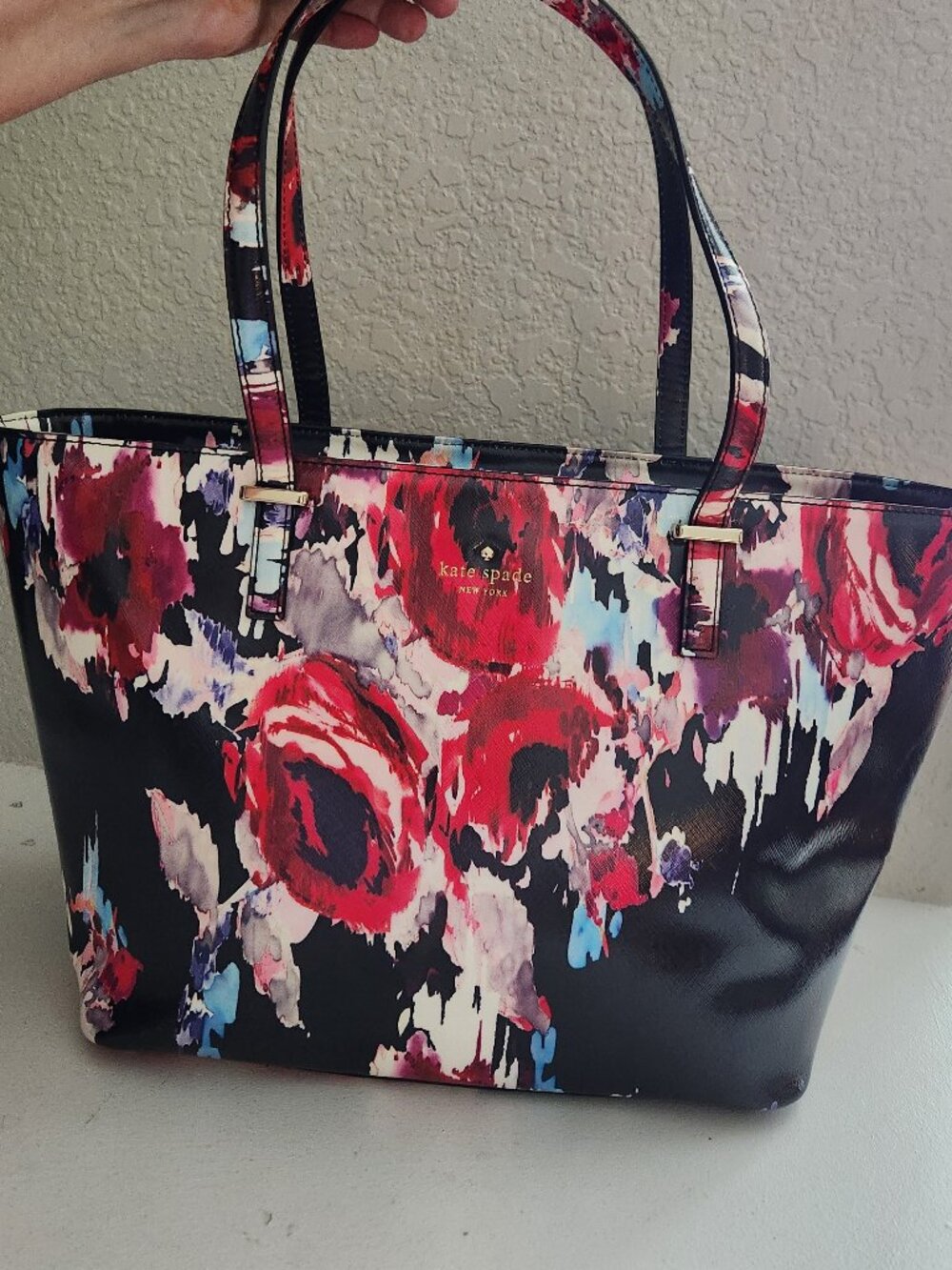 New Kate Spade NY Poppy Floral Tote Bag Purse